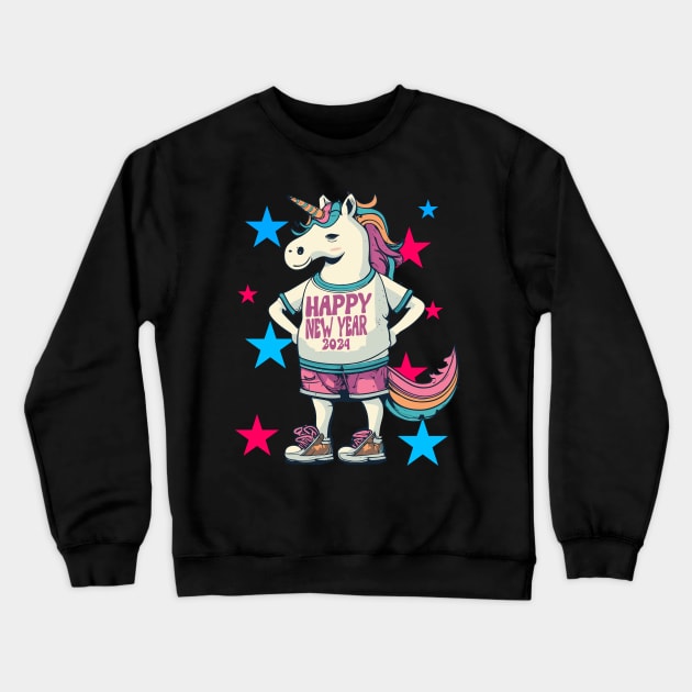 Rainbow Unicorn Crewneck Sweatshirt by Outrageous Flavors